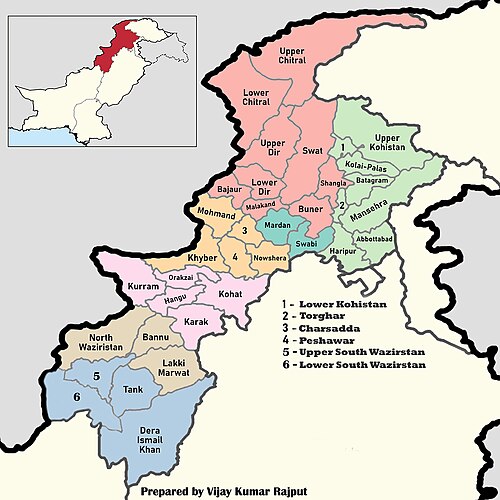 Districts of Khyber Pakhtunkhwa